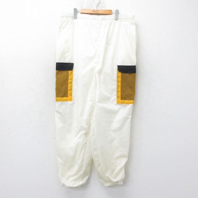 W40★古着 ナイロン カーゴ パンツ メンズ 00年代 00s 大きいサイズ 生成り他 25jul07 中古 ボトムス ロング