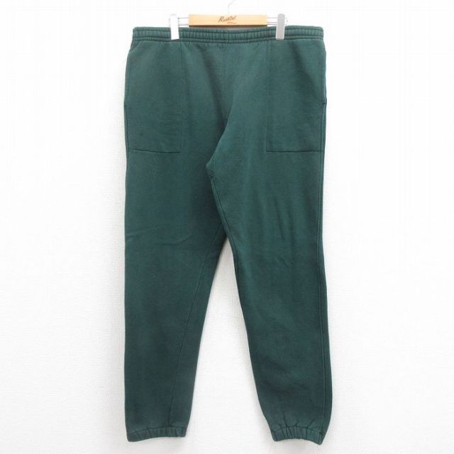 W39★古着 カークランド ベイカー スウェット パンツ 無地 緑 グリーン 25aug06 中古 メンズ ボトムス ロング