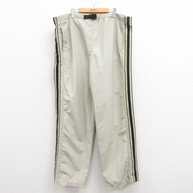 W40★古着 ギャップ GAP ナイロン パンツ メンズ 00年代 00s 大きいサイズ 薄ベージュ カーキ 25aug06 中古 ボトムス ロング