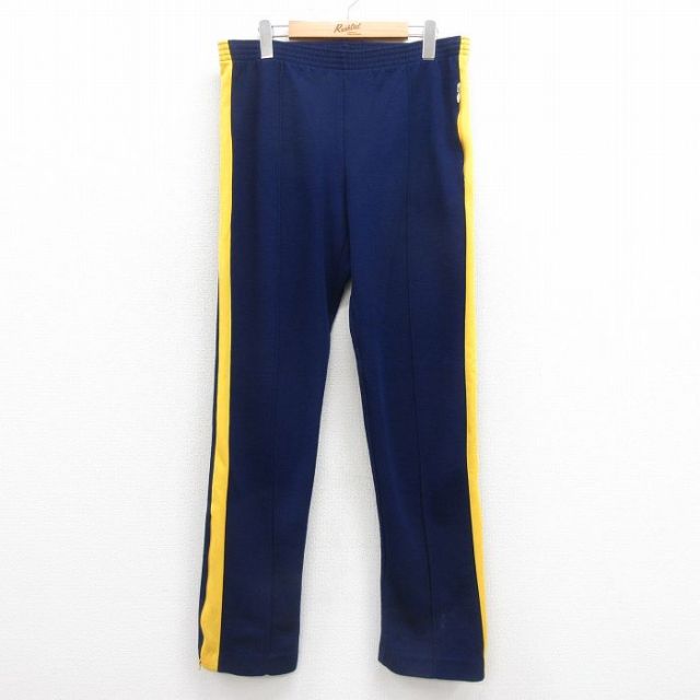 W36★古着 ジャージ パンツ メンズ 80年代 80s 濃紺 ネイビー 25aug29 中古 ボトムス ロング