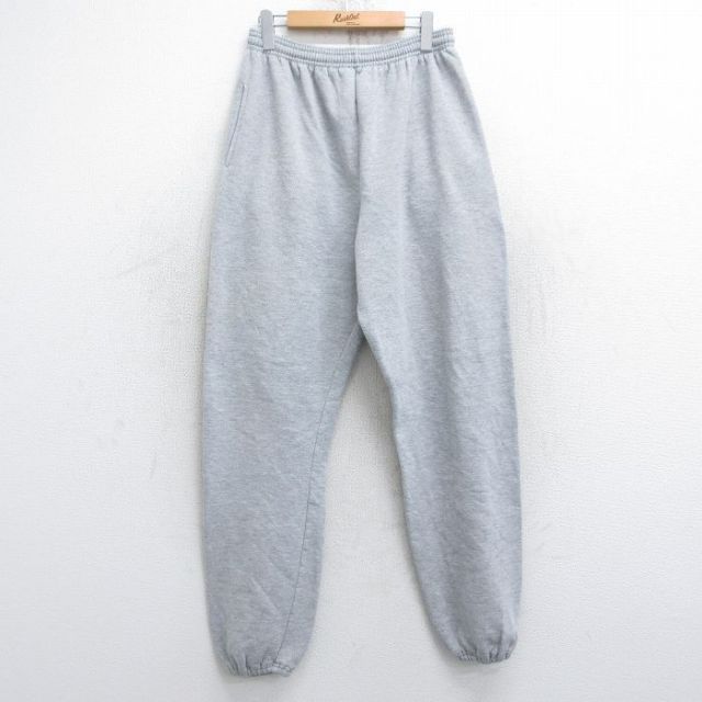 W34★古着 ラッセル スウェット パンツ メンズ 00年代 00s 無地 グレー 霜降り 25oct21 中古 ボトムス ロング