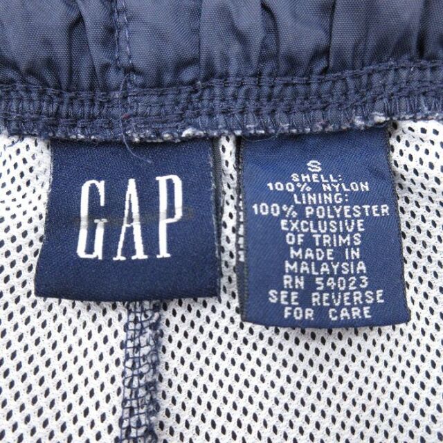 90s~00s  ロゴ刺繍 ツヤあり生地 大きめ 古着 アップウェア 古着通販 W29☆古着 ギャップ GAP ナイロン パンツ メンズ 00年代 00s