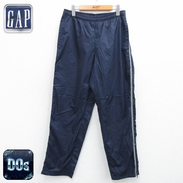 【50%OFF】ギャップ 00s ナイロンパンツ 内側メッシュ ネイビー W29 | 古着