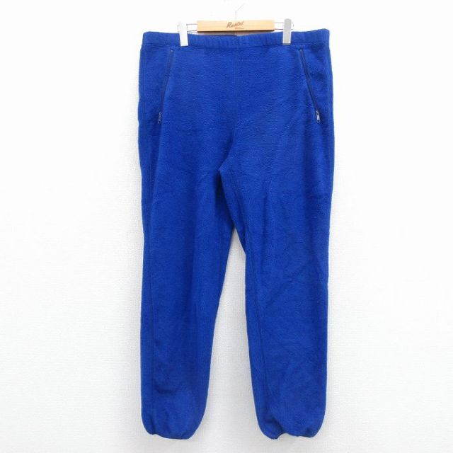 USA製 90's patagonia フリースパンツ ブルー L 古着通販 W35☆古着 パタゴニア patagonia フリース パンツ メンズ 90