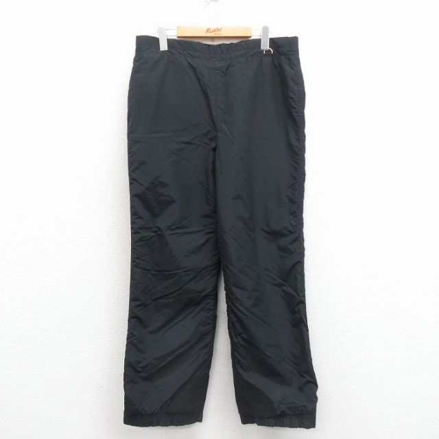 【50%OFF】コロンビア 90s ナイロンパンツ ワンポイントロゴ ブラック W37 | 古着