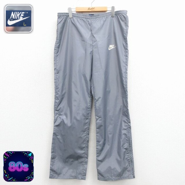 【50%OFF】ナイキ 80s パンツ ワンポイントロゴ グレー W34 | 古着