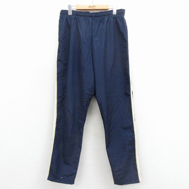 W31★古着 パンツ メンズ 90年代 90s 紺 内側メッシュ 26jan24