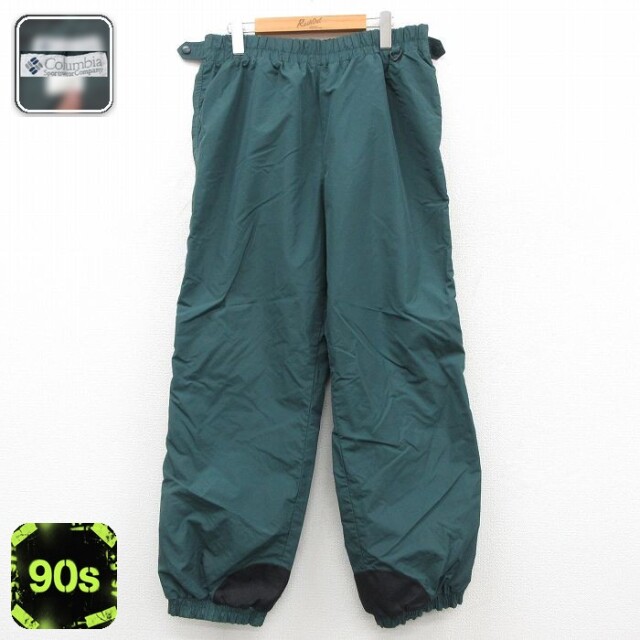 【50%OFF】コロンビア 90s ナイロンパンツ グリーン W35 | 古着