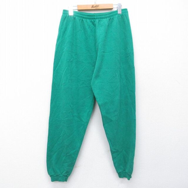 【20%OFF】ヘインズ 90s スウェットパンツ 青緑 W35 | 古着