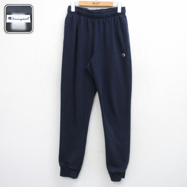 チャンピオン スウェットパンツ ワンポイントロゴ ネイビー W32 | 古着