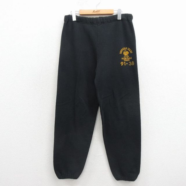 ラッセル 90s スウェットパンツ アイダホ ブラック 実寸W34 | 古着
