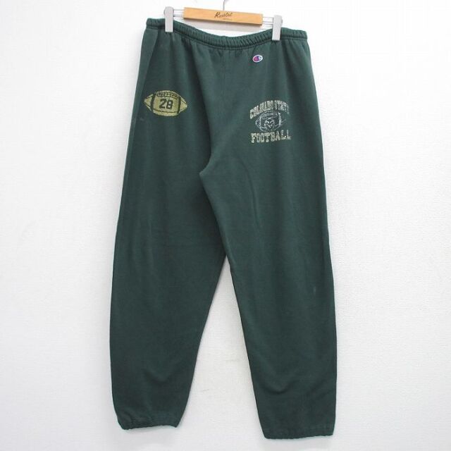 チャンピオン 90s スウェットパンツ コロラド グリーン W36 | 古着
