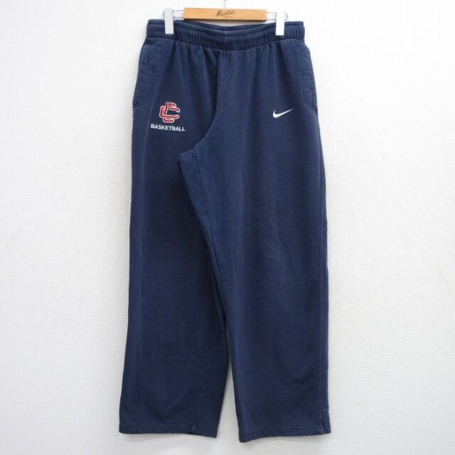 ナイキ スウェットパンツ バスケットボール ネイビー 実寸W32 | 古着