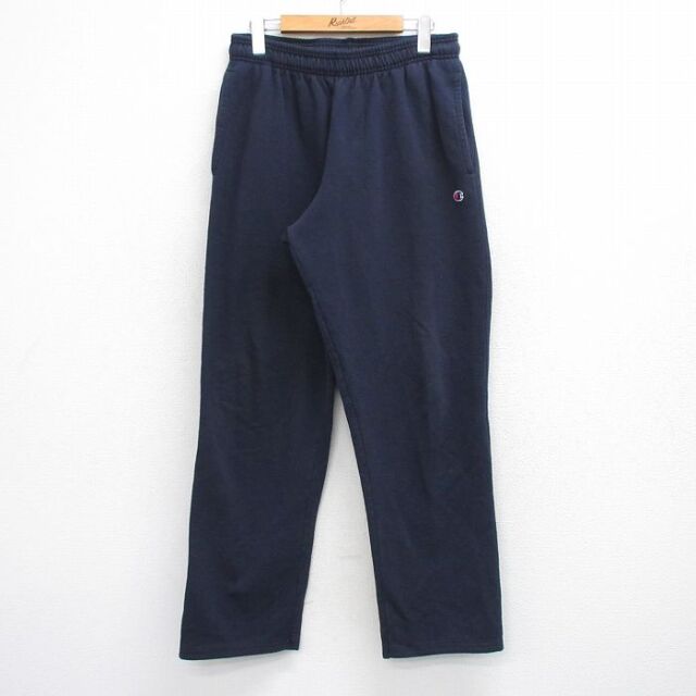 チャンピオン スウェットパンツ ワンポイントロゴ ネイビー W32 | 古着