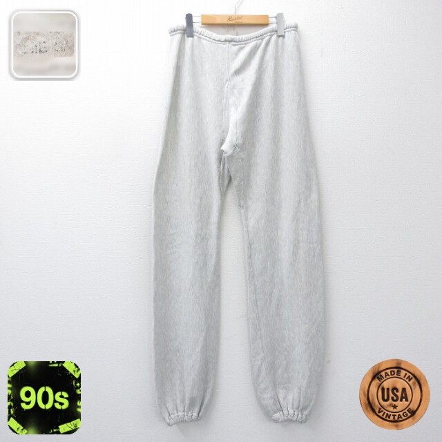 【20%OFF】90s ミリタリースウェットパンツ 無地 グレー 実寸W36 | 古着