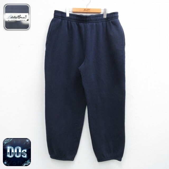 【20%OFF】エディーバウアー 00s スウェットパンツ ネイビー 実寸W33 | 古着