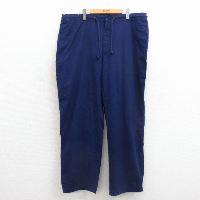 ラルフローレン 90s イージーパンツ ネイビー 実寸W38 | 古着