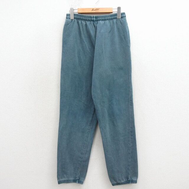 90s スウェットパンツ グリーン 実寸W30 | 古着