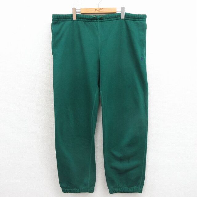 ラルフローレン 90s スウェットパンツ ワンポイントロゴ グリーン 実寸W36 | 古着
