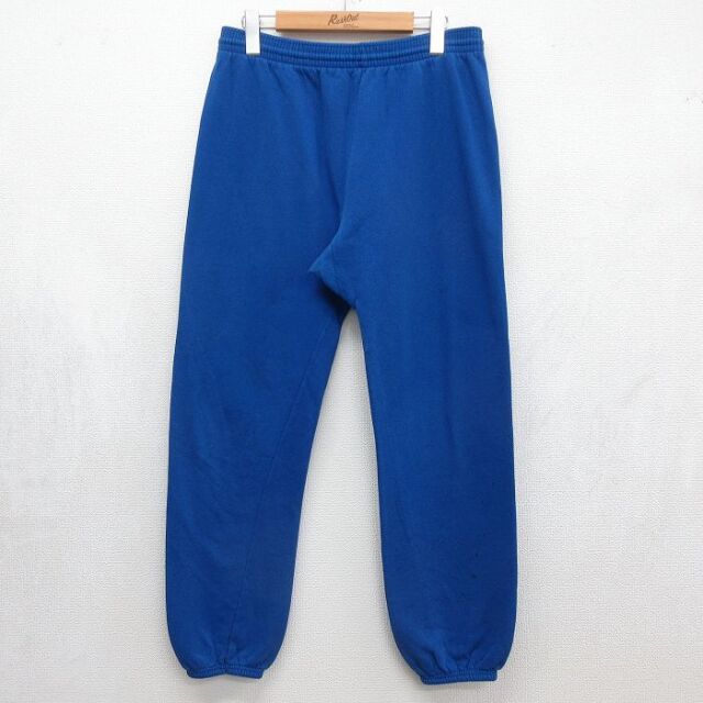 ヘインズ スウェットパンツ ブルー 実寸W33 | 古着