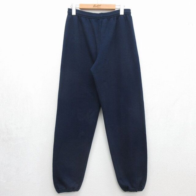 W33★古着 ジャージーズ スウェット パンツ メンズ 90年代 90s 無地 USA製 ネイビー 26jul10
