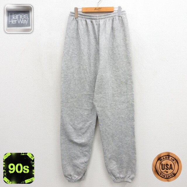 ヘインズ 90s スウェットパンツ グレー 実寸W28 | 古着