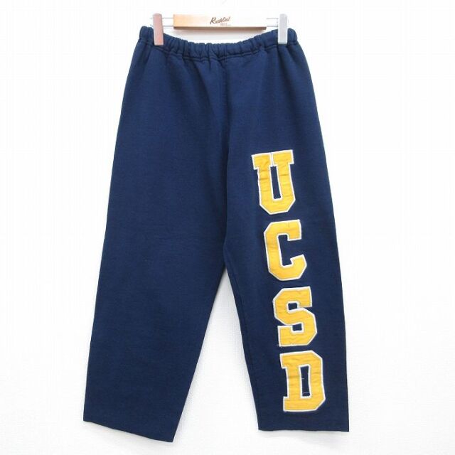 ラッセル 90s スウェットパンツ UCSD ネイビー 実寸W29 | 古着