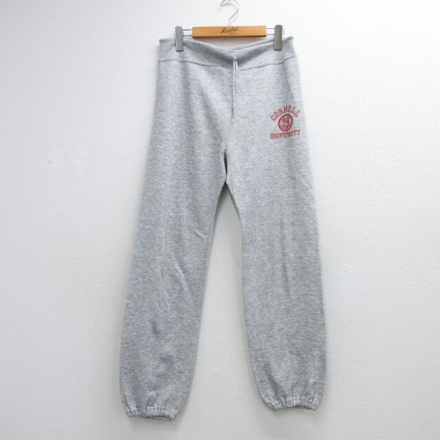 80s スウェットパンツ CORNELL カレッジ グレー メンズ実寸W33 | 古着