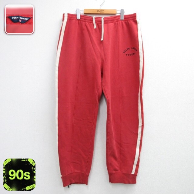 ラルフローレン 90s スウェットパンツ タイガース レッド 実寸W37 | 古着