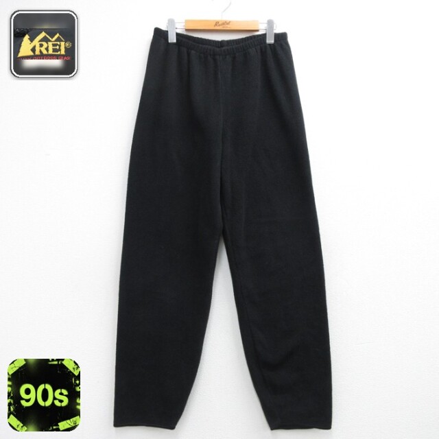 REI 90s パンツ フリース イージー ブラック 実寸W32 | 古着