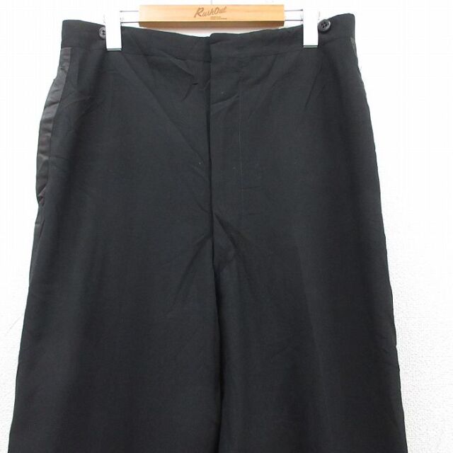 古着通販 W32☆古着 ビンテージ スラックス パンツ メンズ 60年代 60s 黒