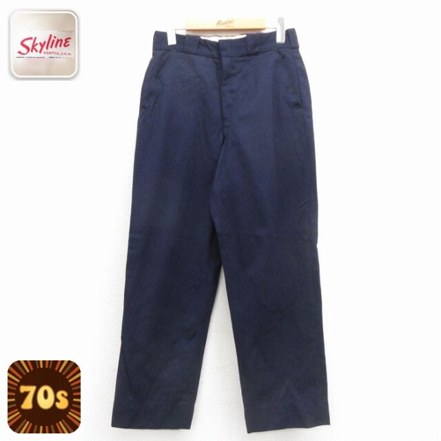 【50%OFF】70s スラックス タロン ネイビー W30 | 古着