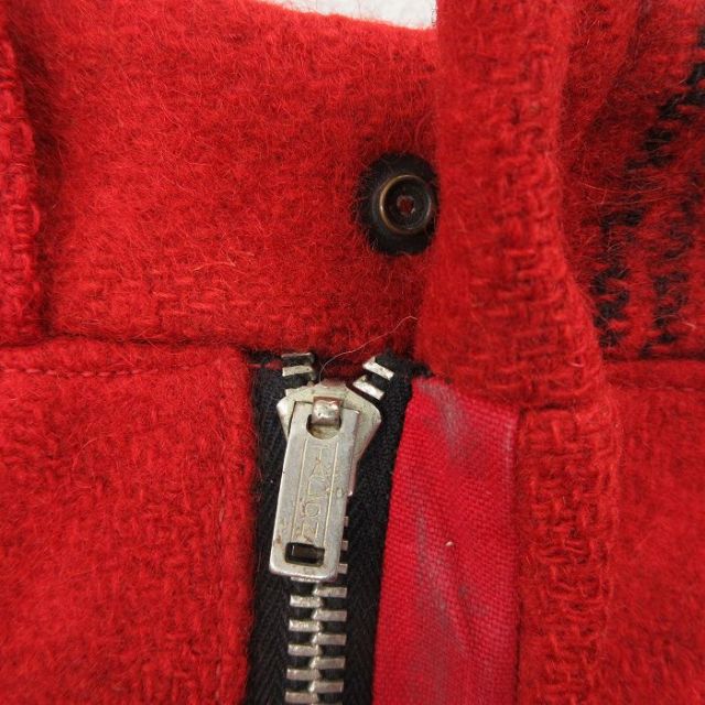 W32/古着 ダックスバック ビンテージ ハンティング パンツ メンズ 60年代 60s タロン 赤他 チェック【spe】 26jan16 古着通販 W32☆古着 ダックスバック ビンテージ ハンティング パンツ