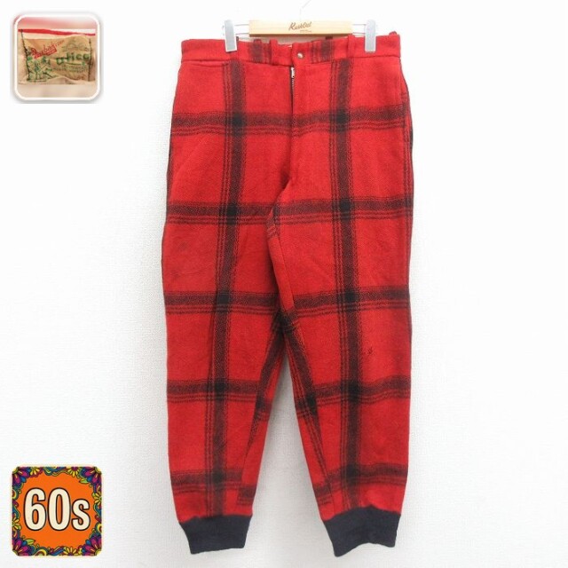 【50%OFF】ダックスバック 60s ハンティングパンツ タロン レッドチェック W32 | 古着