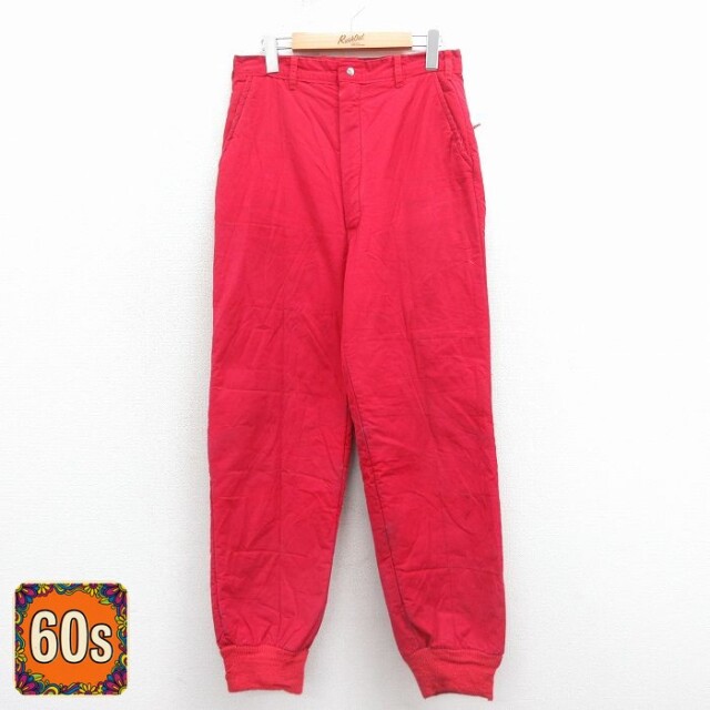 【50%OFF】60s パンツ タロン レッド W30 | 古着