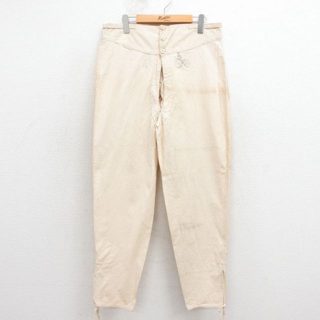 【20%OFF】30s ホスピタルパンツ フランス軍 生成り ベージュ W34 | 古着