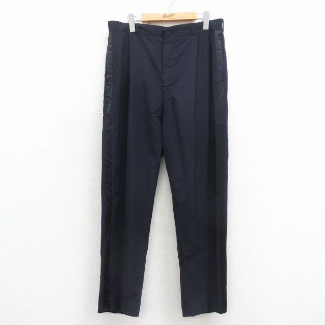 古着通販 W32☆古着 ビンテージ スラックス パンツ メンズ 60年代 60s 黒