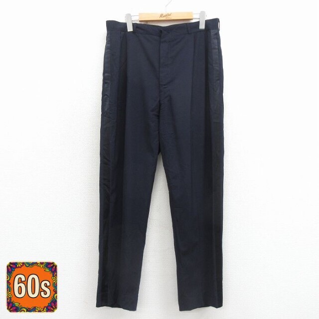 60s パンツ ネイビー W35 | 古着