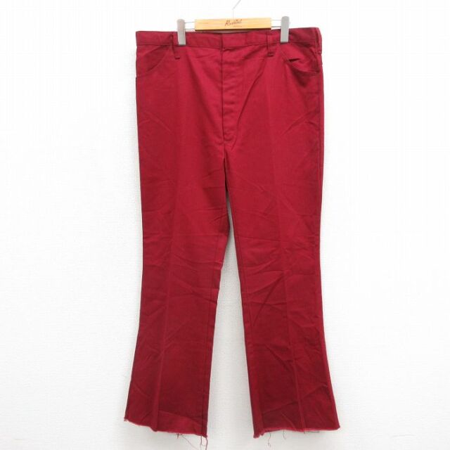 古着通販 W38☆古着 ビンテージ パンツ メンズ 70年代 70s フレア