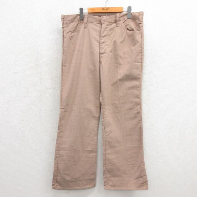 古着通販 W29☆古着 ビンテージ スラックス パンツ メンズ 70年代 70s
