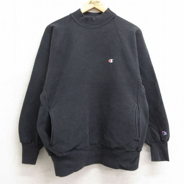 90s Champion リバースウィーブ 90年代チャンピオンリバースウィーブブラック黒3段 (90's