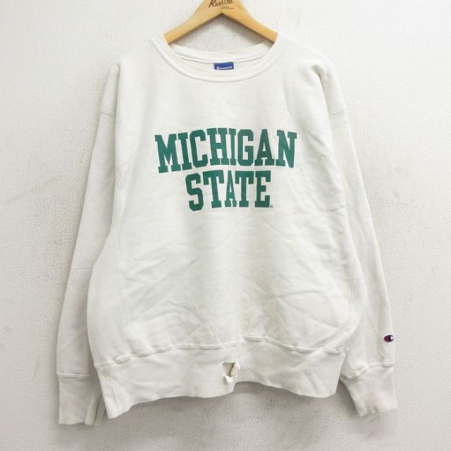 チャンピオン スウェット リバースウィーブ XL ミシガン 90s Champion