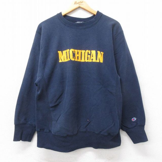 古着通販 L☆古着 長袖 チャンピオン Champion リバースウィーブ 