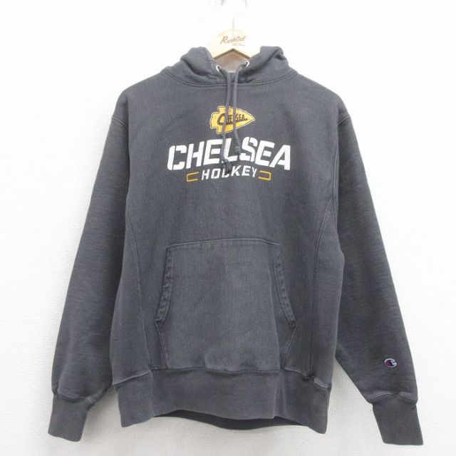 L★古着 長袖 チャンピオン Champion リバースウィーブ パーカー メンズ チェルシー 25sep02 中古 スウェット スエット トレーナー トップス