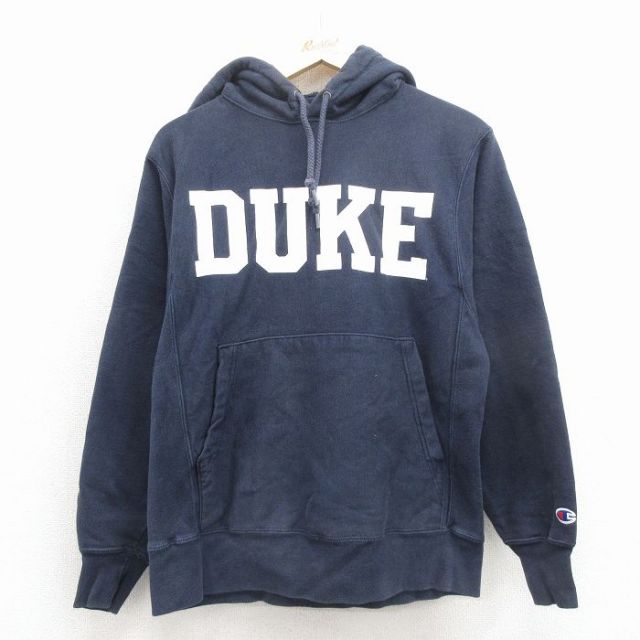 M★古着 長袖 チャンピオン Champion リバースウィーブ パーカー メンズ 00年代 00s DUKE 紺【spe】 25nov25