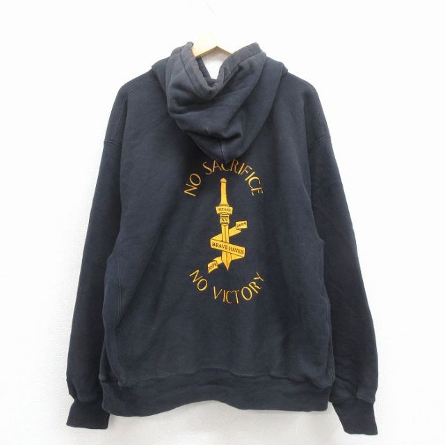 XL★古着 長袖 チャンピオン Champion リバースウィーブ パーカー メンズ 00年代 00s タイタンズ 大きいサイズ 黒【spe】 25nov26