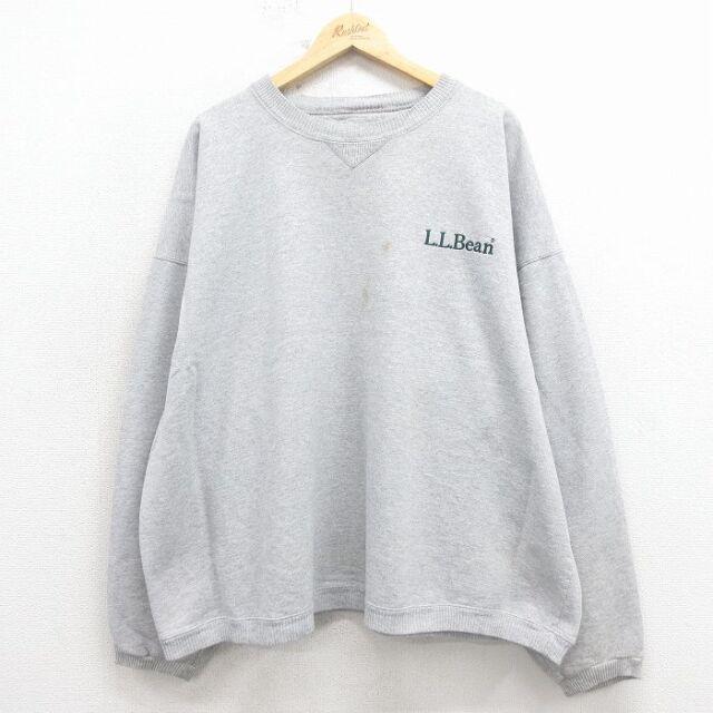 XL★古着 チャンピオン champion 長袖 スウェット メンズ 00年代 00s エルエルビーン 大きいサイズ クルーネック グレー 霜降り【spe】 26jan23