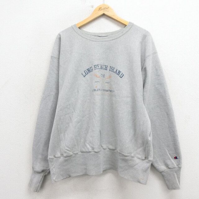 古着通販 XL☆古着 長袖 チャンピオン Champion リバースウィーブ