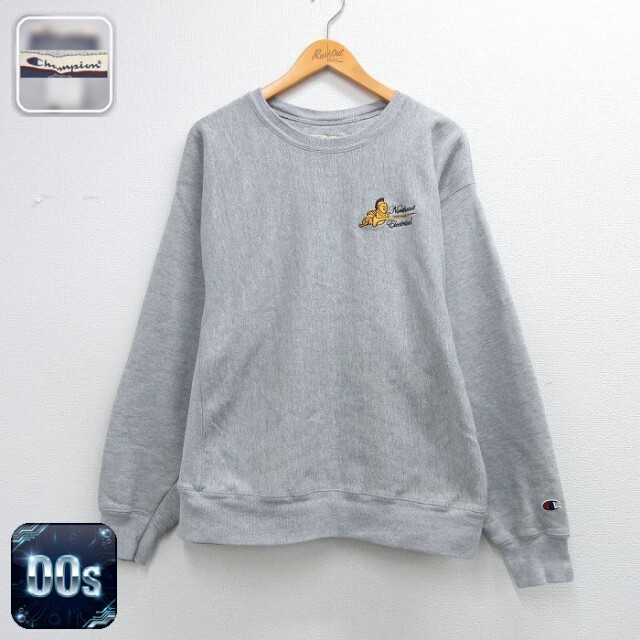 【20%OFF】チャンピオン 00s リバースウィーブ長袖 Northeast グレー XL | 古着