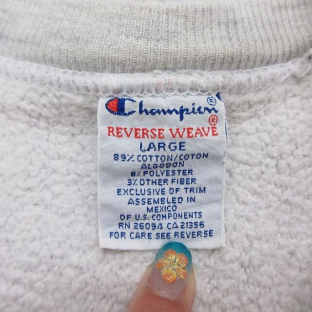 古着通販 L☆古着 長袖 チャンピオン Champion リバースウィーブ